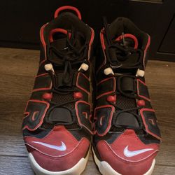 Size 10.5 Red Uptemos For Trade Or For Sale 