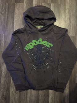 Sp5der Hoodie Slate Gray Large 