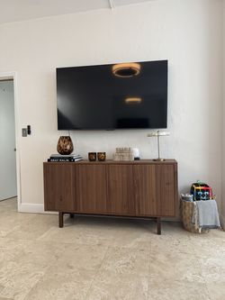 IKEA STOCKHOLM Cabinet + TCL 65” Smart TV – Like New