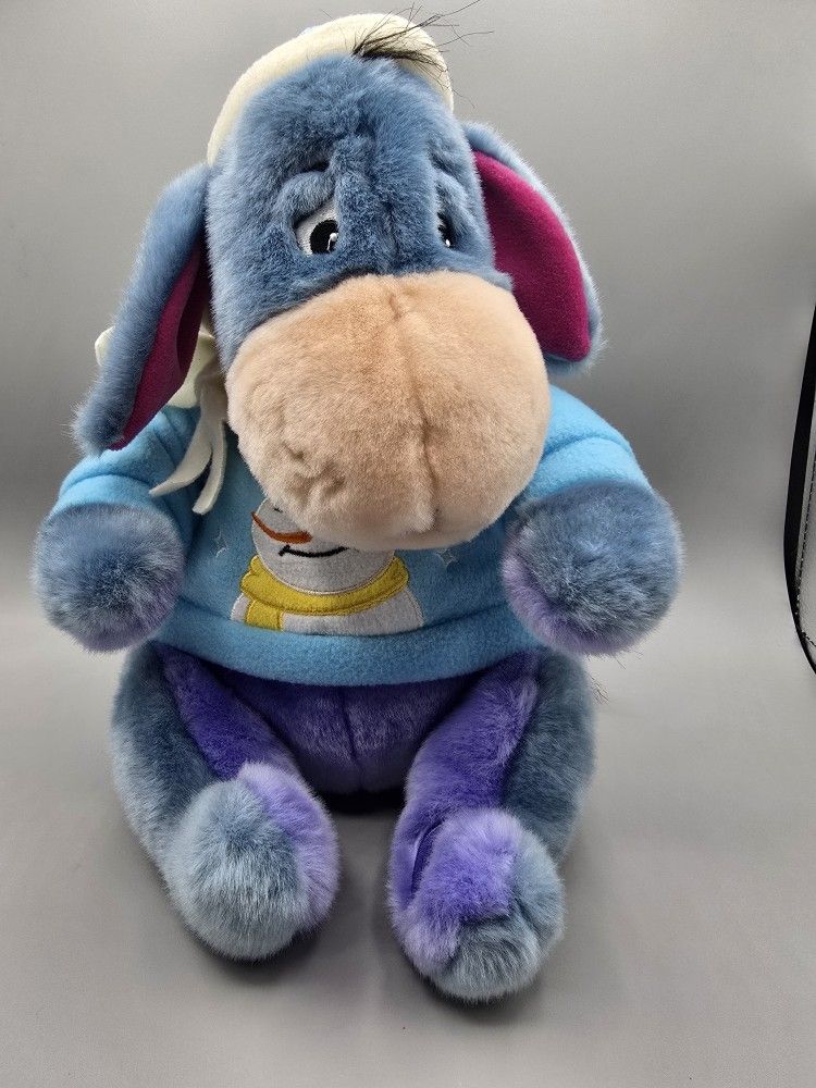 Disney Store Exclusive Snowman Holiday Eeyore Plush - Winnie The Pooh - 12 Inch