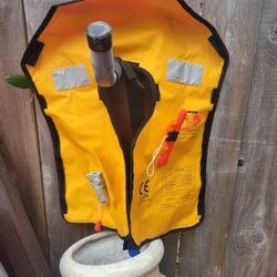 Inflatable, Adult Life Jacket Like NEW