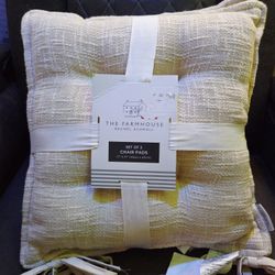 The Farmhouse Rachel Ashwell Set Of 2 Chair Pads