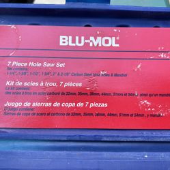 Blu Mol 7 Piece Hole Saw Set