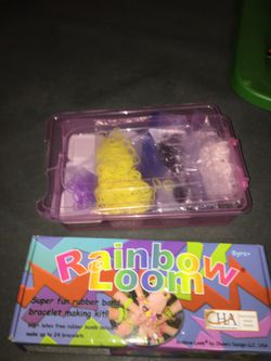 Rainbow loom with lots of extras in original box $15 cash