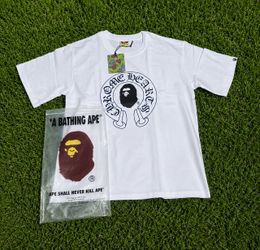Bathing ape chrome hearts shirt brand new !!!