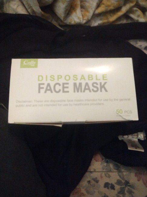 Disposable Face Mask $3 A Box50 In A Box. $120 Case 40 Boxes In Case