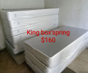 $160 king box-spring brand new free delivery same day