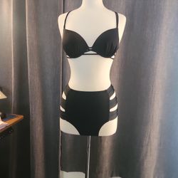 XS Black Bikini Never Worn 34 C