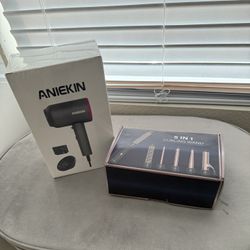 Hair Dryer and Curling Iron Set