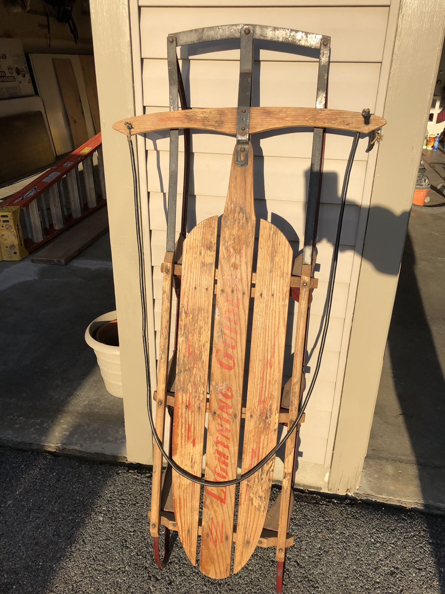 Vintage Lightning Guider Sled (Duncannon, PA)