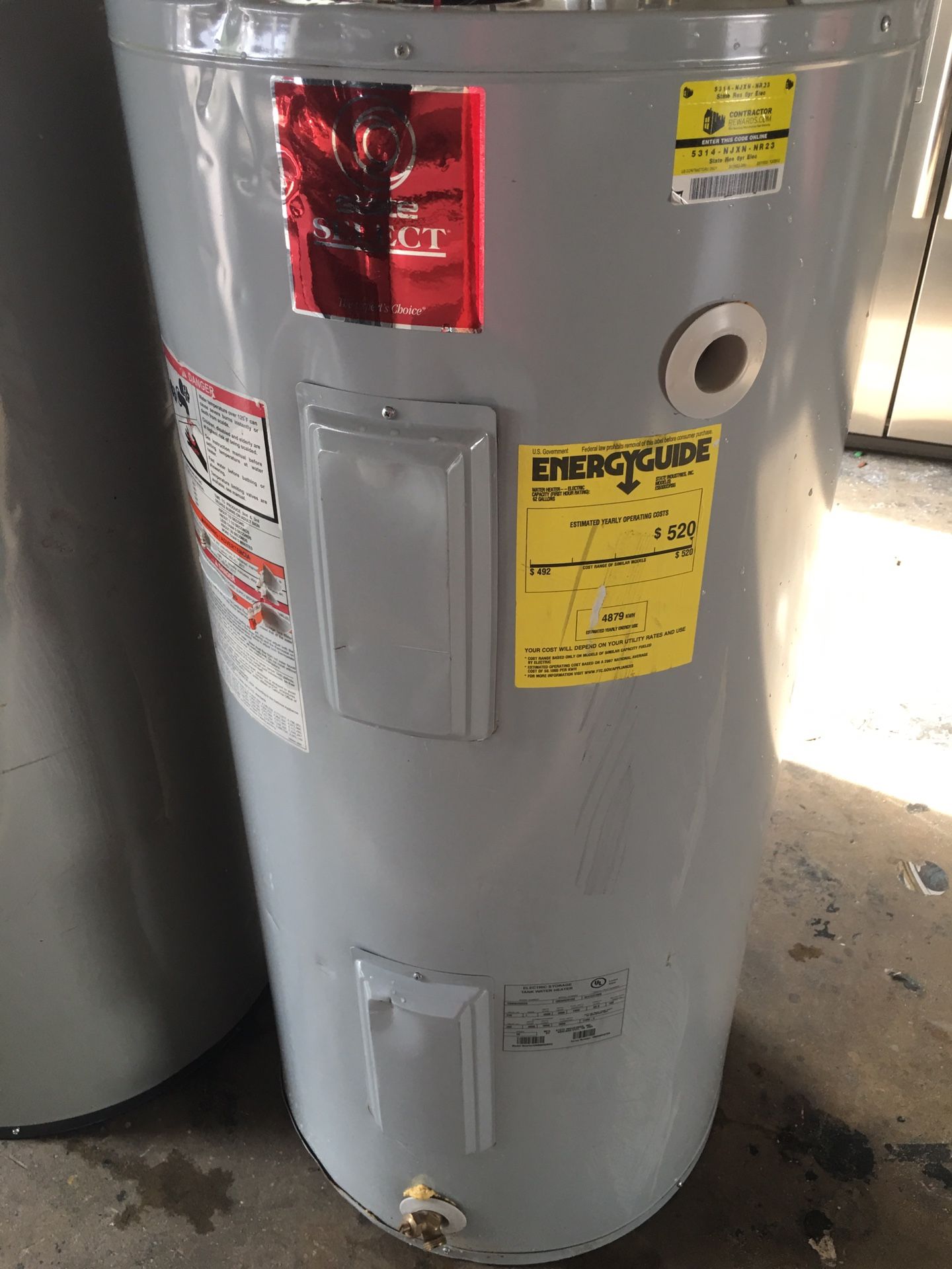 50 gallons hot water heater