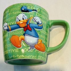 Disney Donald Duck Personality Coffee Mug w/Raised Donald.