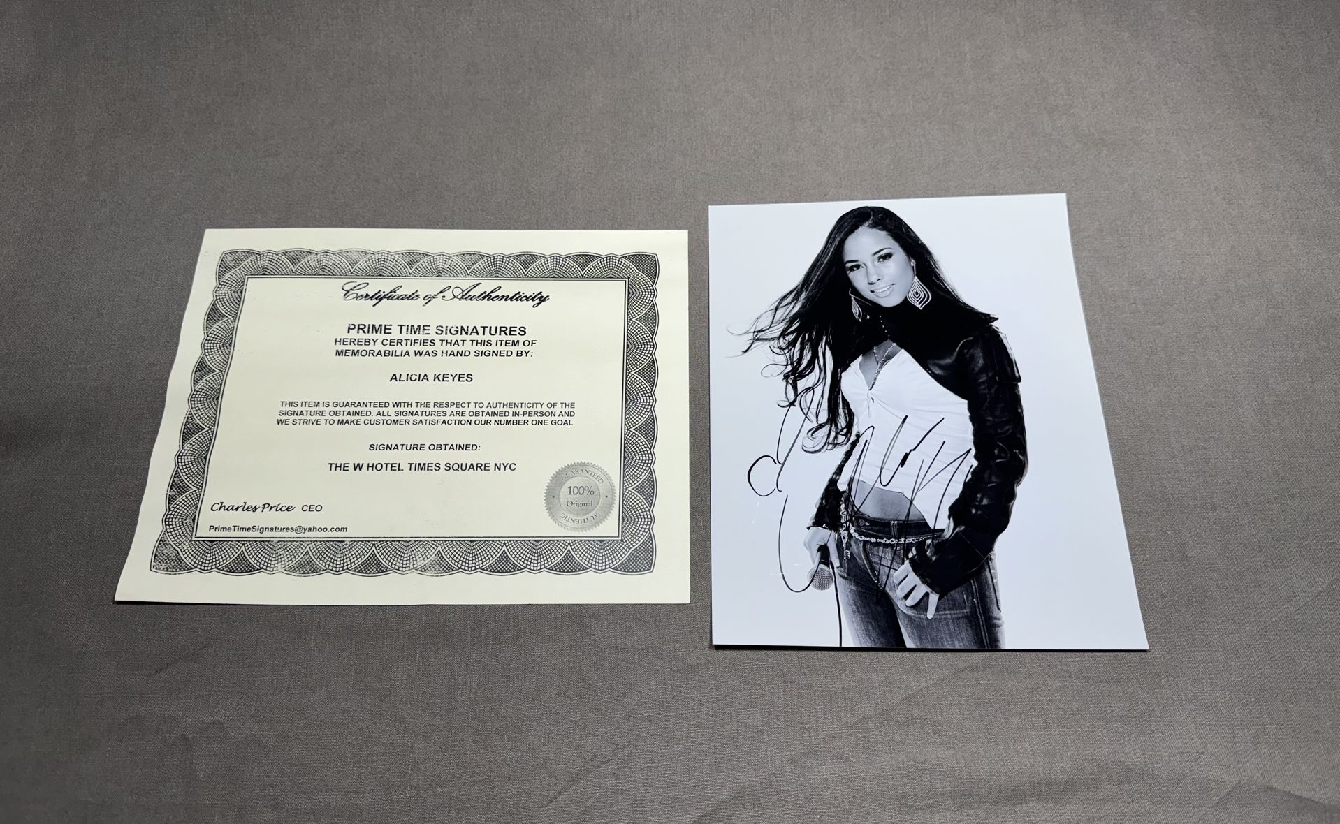 Genuine Alicia Keys signed autograph photo