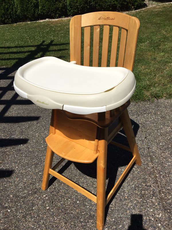Eddie Bauer natural wood high chair for Sale in Maple Valley, WA OfferUp