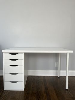 Long Table with Pullout Drawers