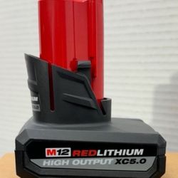 Milwaukee New 5ah High Output Battery M12