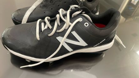 New Balance Men's Limited Edition Triple Blk L4040v5 Low Metal Cleats 2e 6