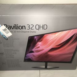 Two HP Pavilion 32” QHD Monitors