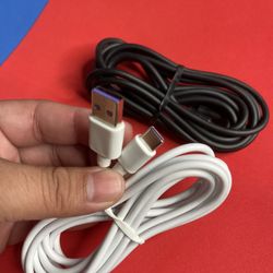 2x USB-C Charging Cables (5ft) – Brand New – $10 for Both 
