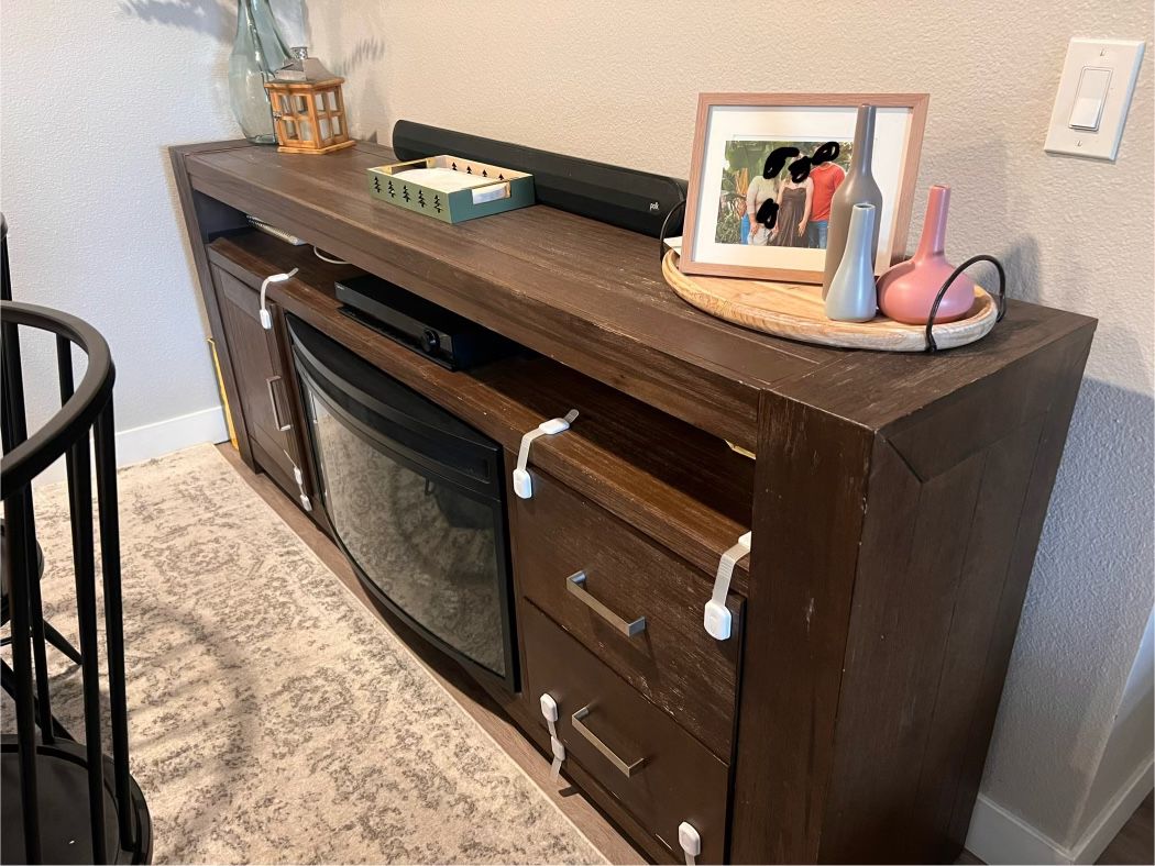 Real Wood Entertainment Center