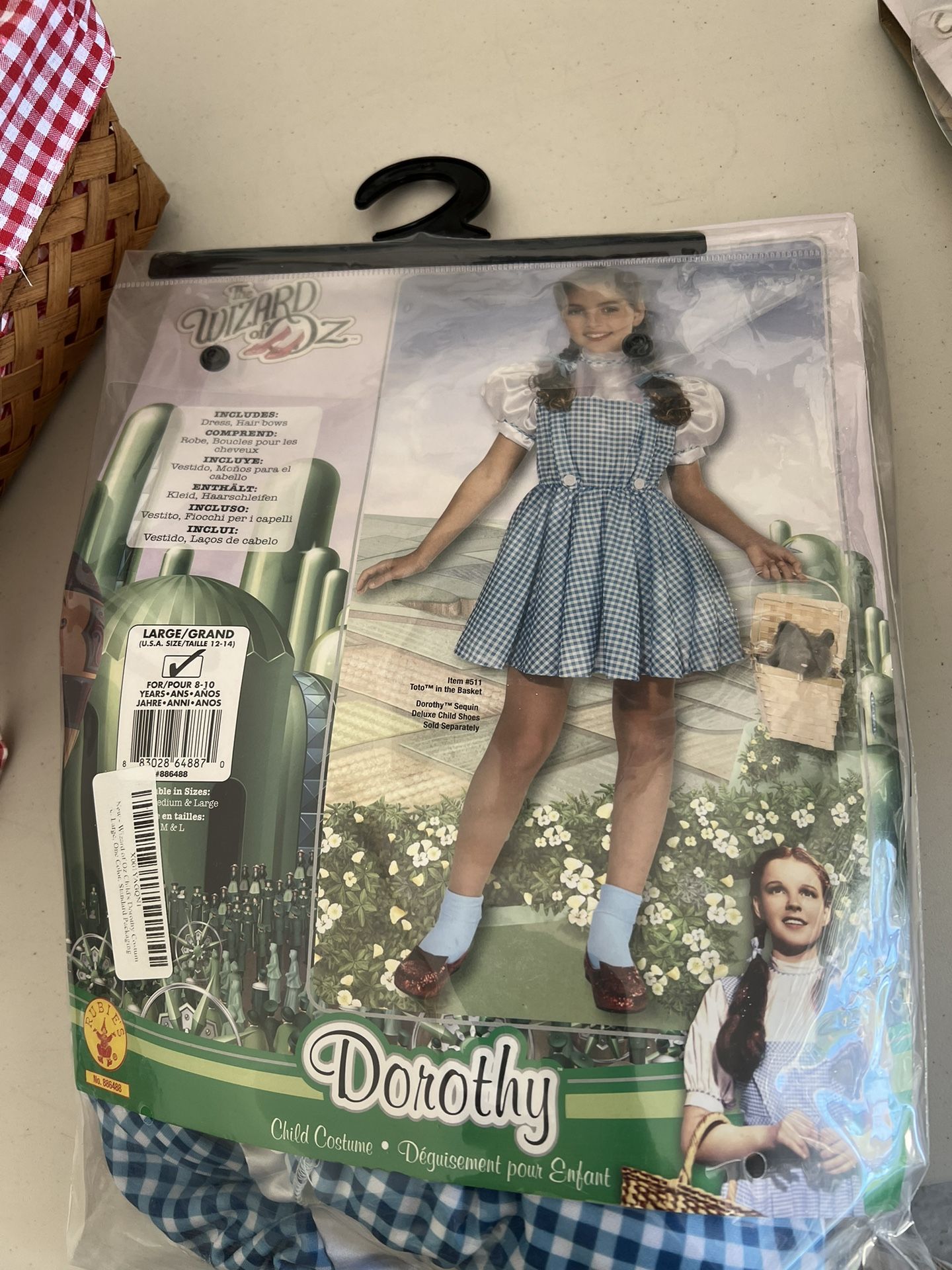 Kids Dorthey From The Wizard Of Oz Halloween Costume