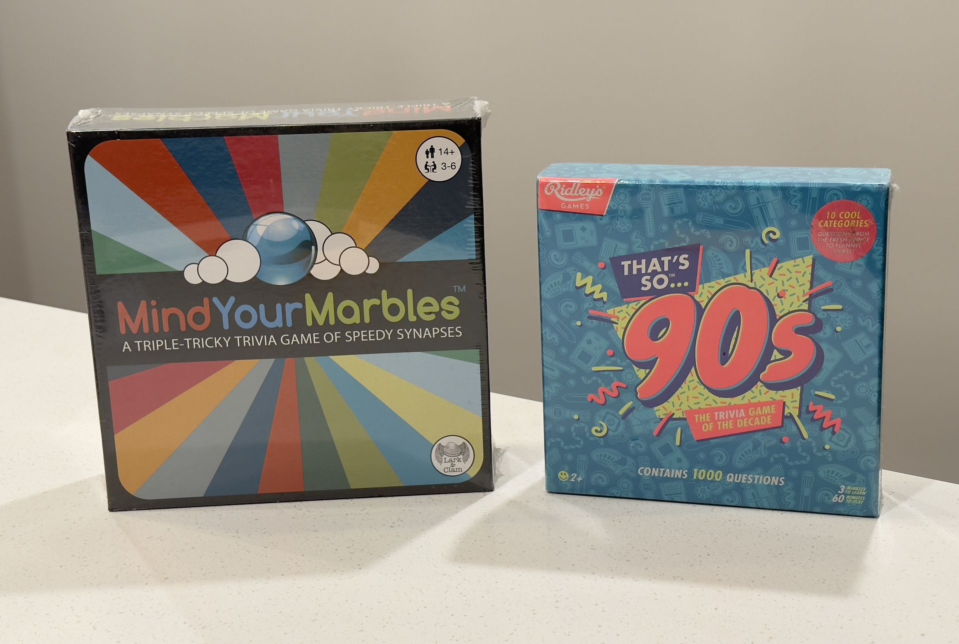 2 NEW SEALED Trivia Games - That’s So 90s & Mind Your Marbles