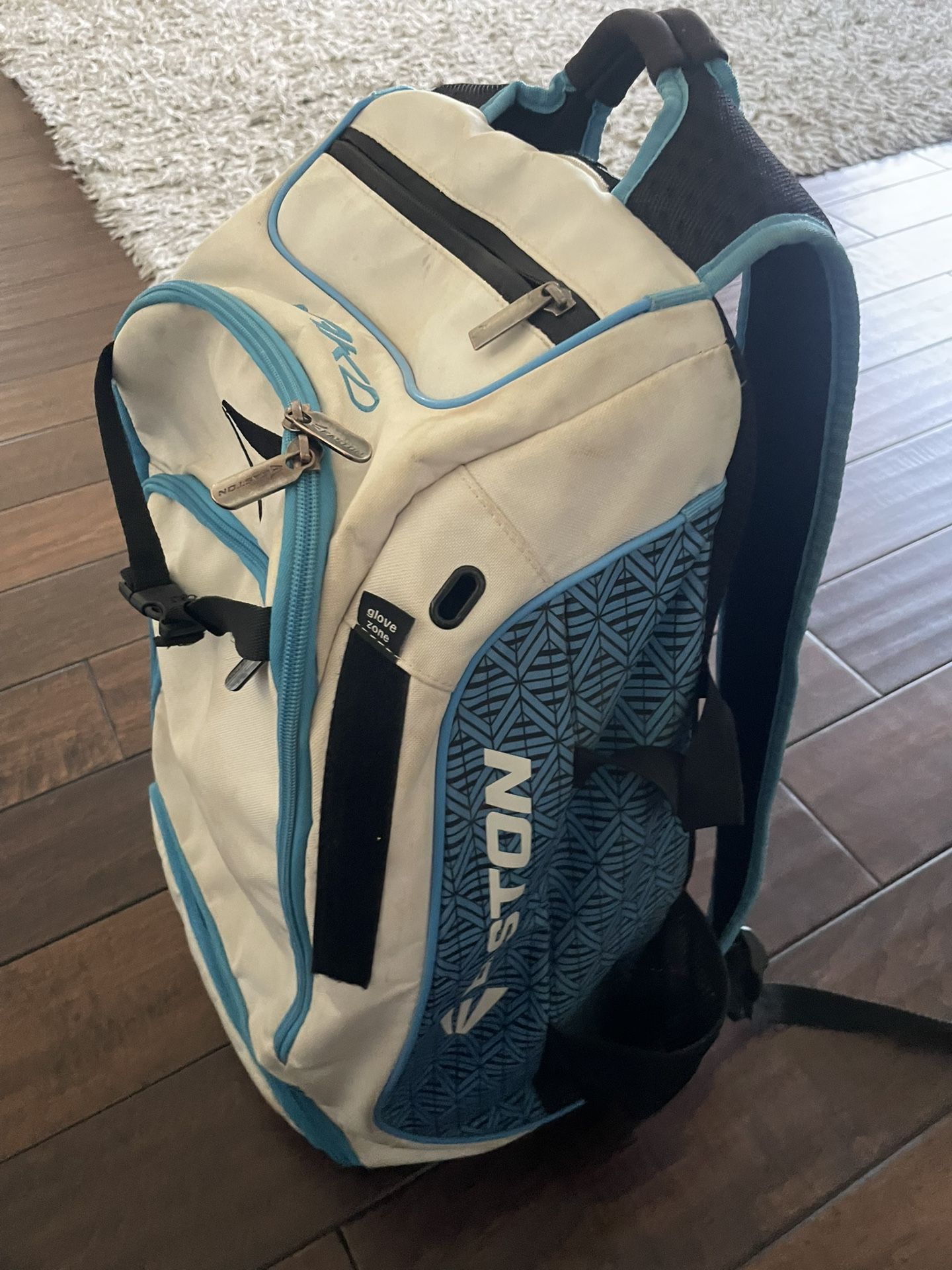 Easton Mako Gear Bag White And Blue