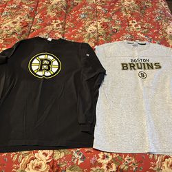 Two Mens’ Bruins T-shirts - Size Small