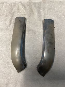 1957 Original Chevy Bel Air Fender Chrome Trim Extension Pair