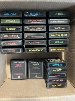25 Atari Games With A 18 Game Case