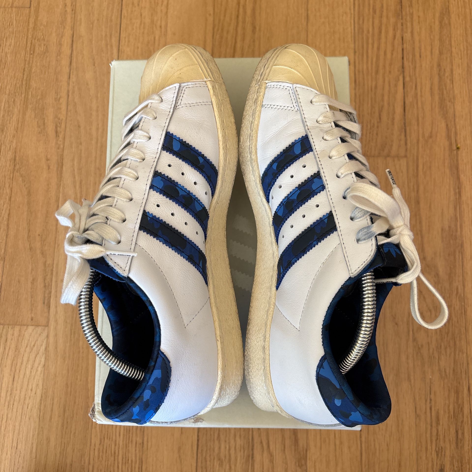 2015 Adidas x bape x undefeated superstars 80v