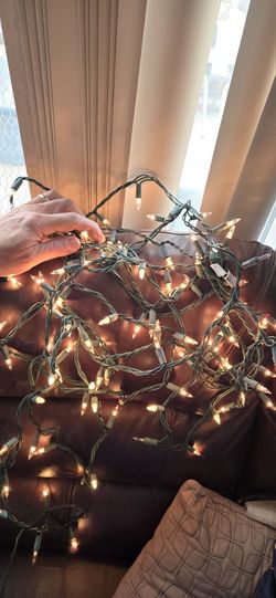 7 Sets Of Clear (NOT Icicle) Holiday/Christmas Lights