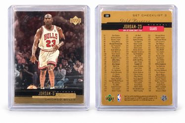 1999-00 Upper Deck Gold Reserve Michael Jordan #239 Checklist Chicago Bulls