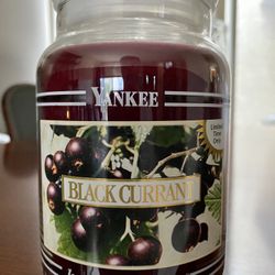 Yankee Candle Black Currant Black Banded Rare!