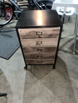 5 drawer storage cabinet