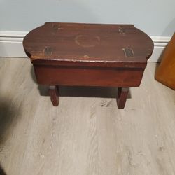 Pitch Pine Fireside Stool Primitive $150