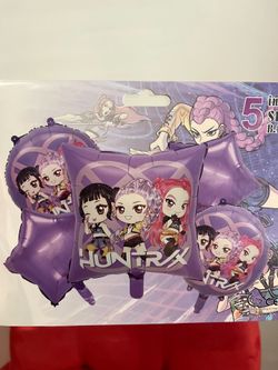 Kpop Demon hunters 5piece balloons
