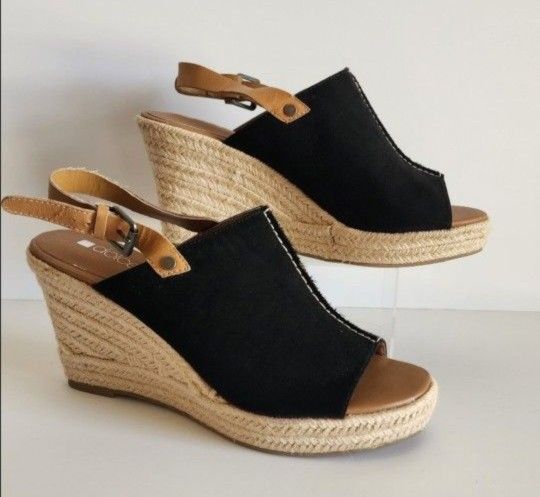 Dolcetta Selma Women's 9.5 Black Espadrilles Shoes
