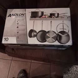 Anolon 10 Piece Non Stick Brand New Pots And Pans