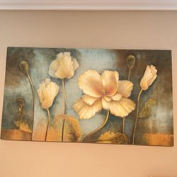 Poppy Melody Framed Canvas Art Print