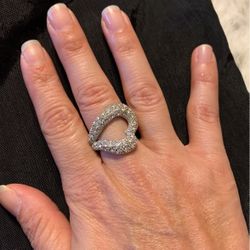 Diamond Looking Heart Ring