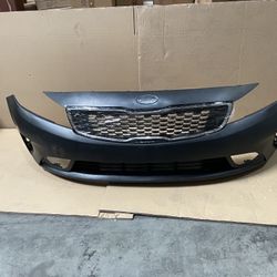For 2017 2018 Kia Forte Front Bumper Assembly With Grille Fog 