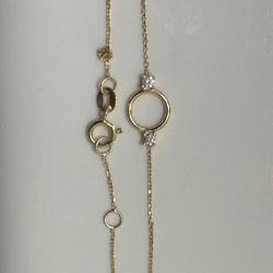 10k Gold Bracelet with gems 