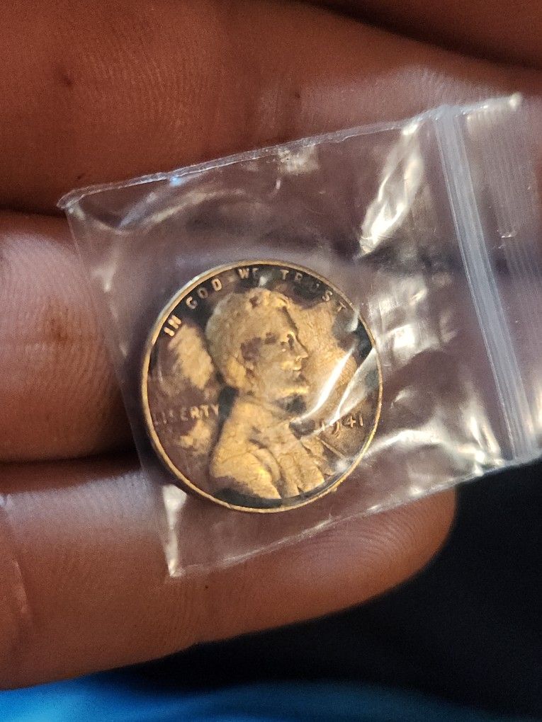 1941 Wheat Penny. United States Of America Error. Tates.