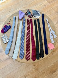 Men’s Tie / Pocket Square / Cufflink Bundle — 20 Pieces — $75