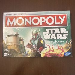 Star Wars Boba Fett Monopoly Game NEW