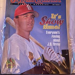 St Louis Cardinals Game day Magazine 1999 Number 1 JD Drew “It’s Show Time”