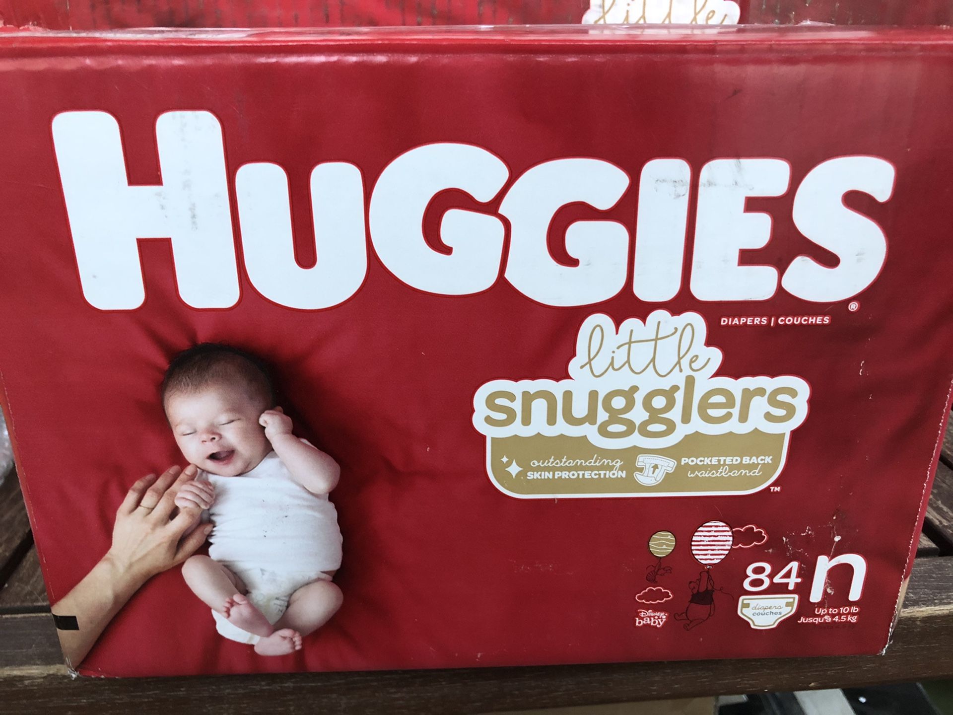 Huggies Little Snugglers Baby Diapers, Size NEWBORN, 84 Ct