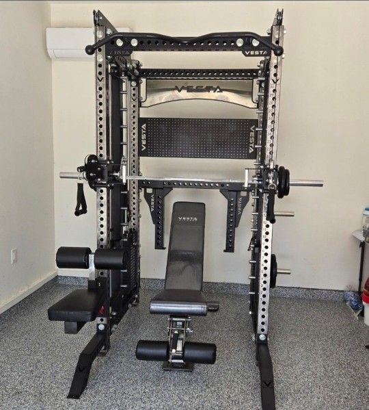 NEW Vesta Pro Series 3in1 Squat Rack | Functional Trainer | Smith Machine | Pulley System |🔴WEIGHTS,BAR, & BENCH SOLD SEPARATELY 🔴 FREE DELIVERY🚚