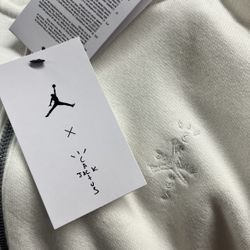 🔥🔥Jordan x Travis Scott Full Zip Sail Hoodie - XL